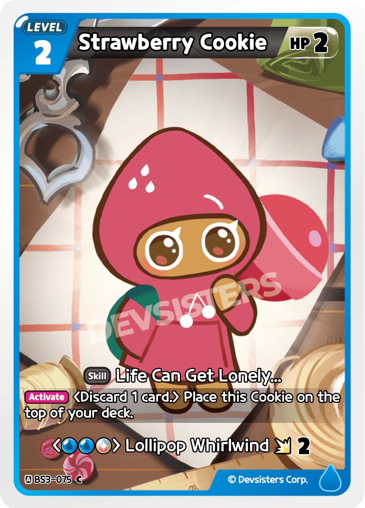 Strawberry Cookie - [BS3 - 075] (Age of Heroes and Kingdoms - C) Near Mint - Nick Nack's Full Frontal Attack