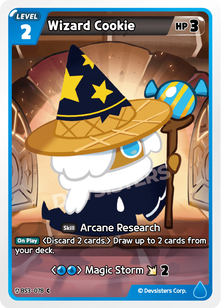 Wizard Cookie - [BS3 - 078] (Age of Heroes and Kingdoms - C) Near Mint - Nick Nack's Full Frontal Attack