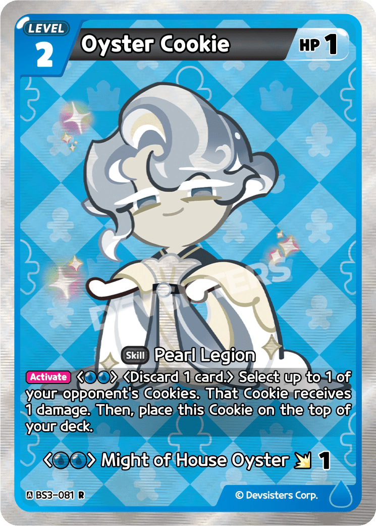 Oyster Cookie - [BS3 - 081] (Age of Heroes and Kingdoms - R) Near Mint - Nick Nack's Full Frontal Attack