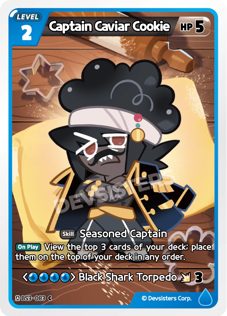 Captain Caviar Cookie - [BS3 - 083] (Age of Heroes and Kingdoms - C) Near Mint - Nick Nack's Full Frontal Attack