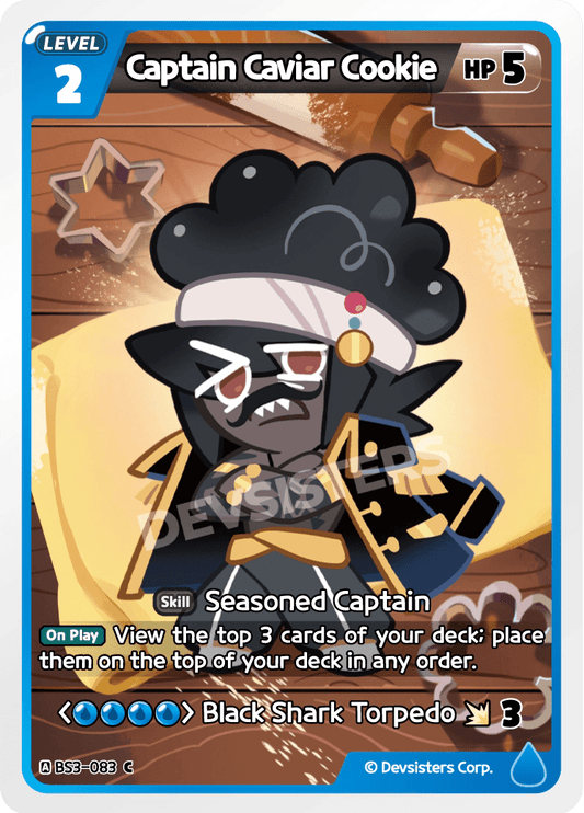Captain Caviar Cookie - [BS3 - 083] (Age of Heroes and Kingdoms - C) Near Mint - Nick Nack's Full Frontal Attack