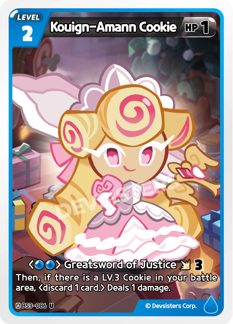 Kouign Amann Cookie - [BS3 - 086] (Age of Heroes and Kingdoms - UC) Near Mint - Nick Nack's Full Frontal Attack