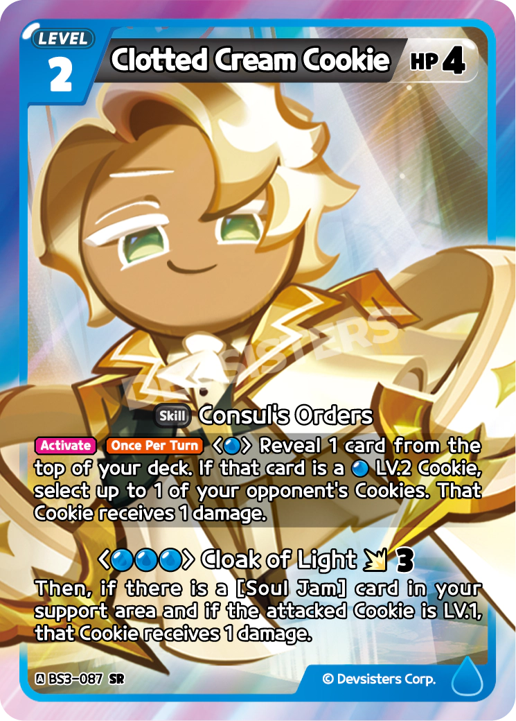 Clotted Cream Cookie - [BS3 - 087] (Age of Heroes and Kingdoms - SR) Near Mint - Nick Nack's Full Frontal Attack