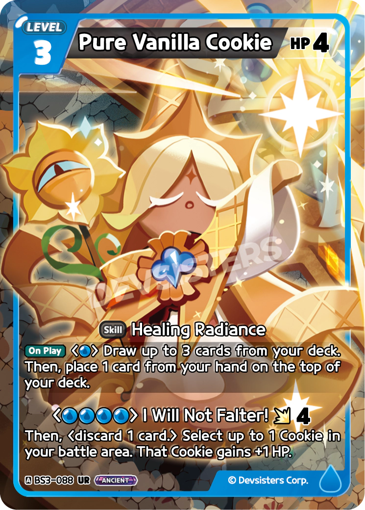 Pure Vanilla Cookie - [BS3 - 088] (Age of Heroes and Kingdoms - UR) Near Mint - Nick Nack's Full Frontal Attack