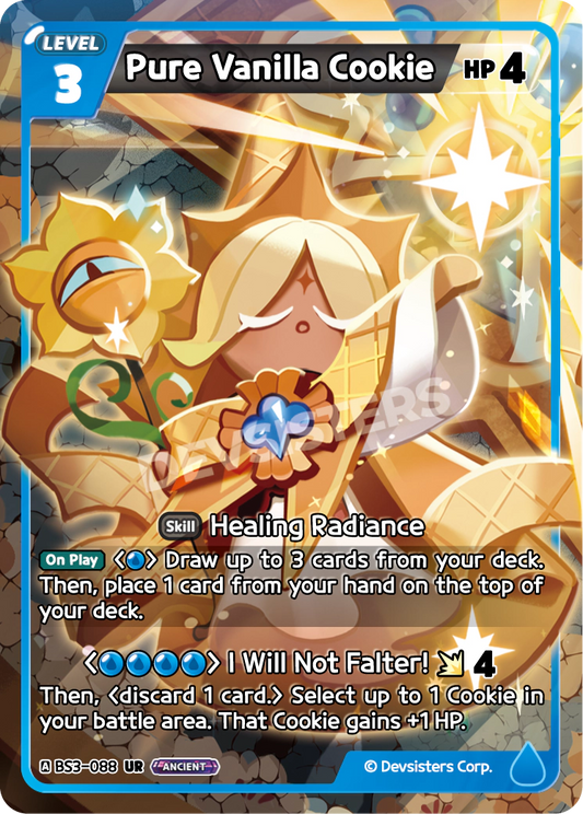 Pure Vanilla Cookie - [BS3 - 088] (Age of Heroes and Kingdoms - UR) Near Mint - Nick Nack's Full Frontal Attack