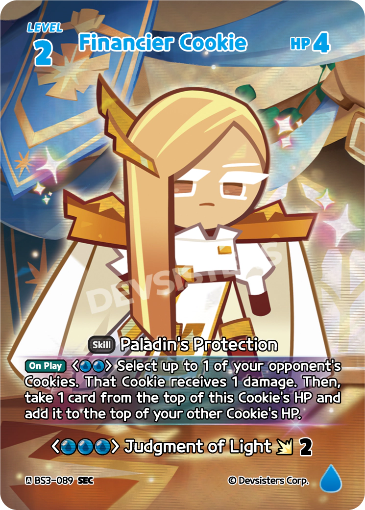 Financier Cookie - [BS3 - 089] (Age of Heroes and Kingdoms - SEC) Near Mint - Nick Nack's Full Frontal Attack
