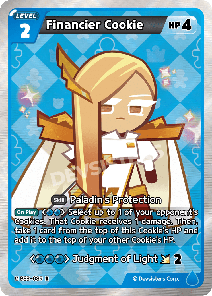 Financier Cookie - [BS3 - 089] (Age of Heroes and Kingdoms - R) Near Mint - Nick Nack's Full Frontal Attack