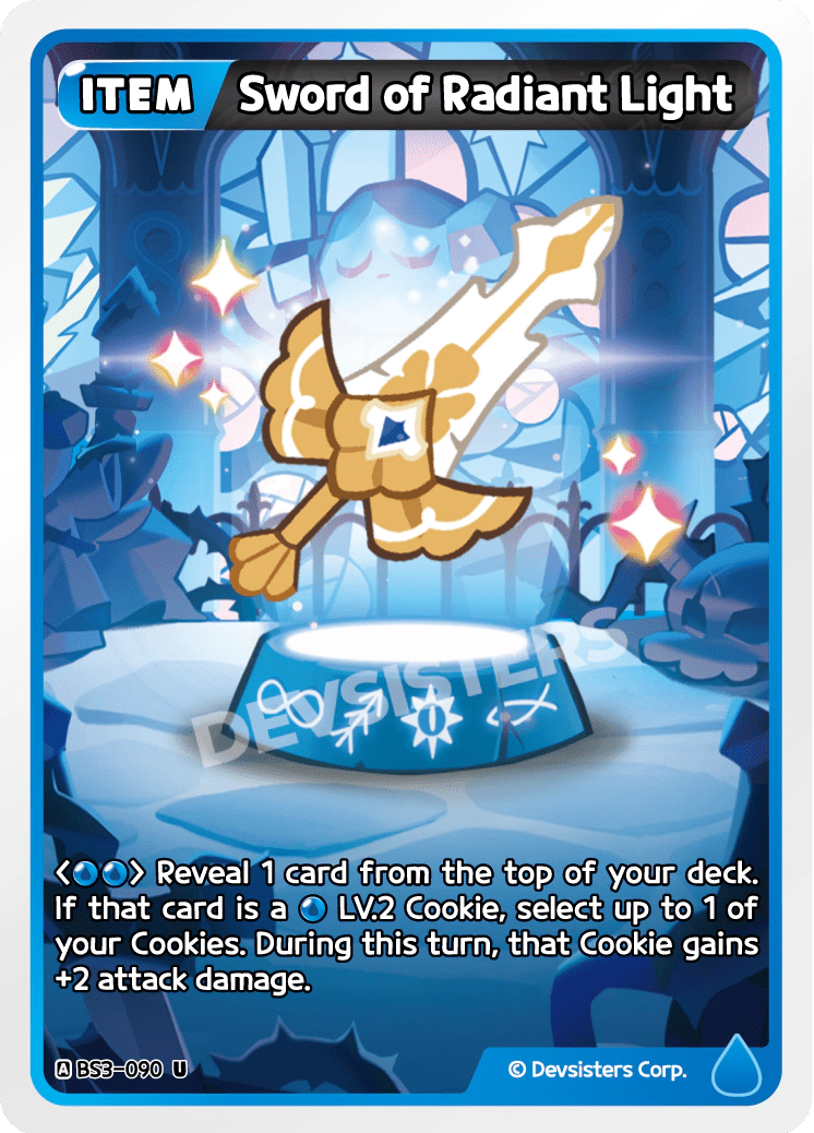 Sword of Radiant Light - [BS3 - 090] (Age of Heroes and Kingdoms - UC) Near Mint - Nick Nack's Full Frontal Attack