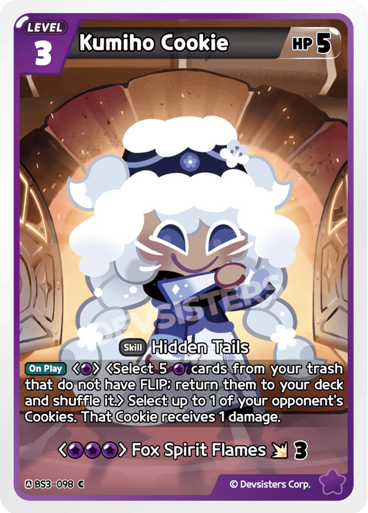 Kumiho Cookie - [BS3 - 098] (Age of Heroes and Kingdoms - C) Near Mint - Nick Nack's Full Frontal Attack