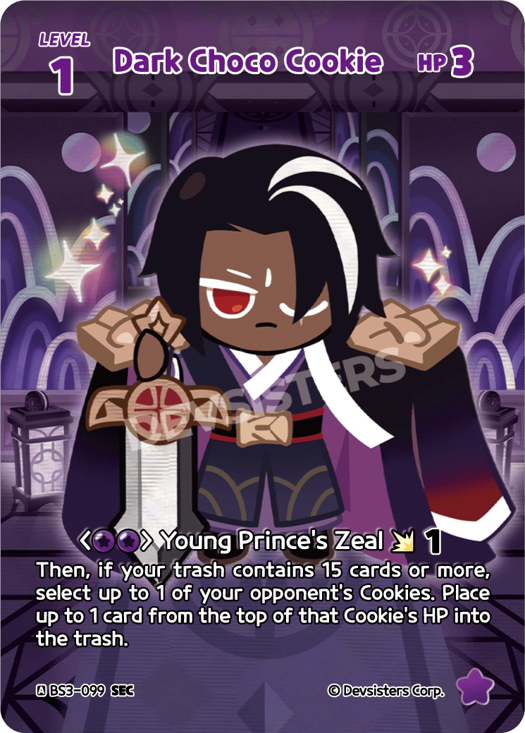 Dark Choco Cookie - [BS3 - 099] (Age of Heroes and Kingdoms - SEC) Near Mint - Nick Nack's Full Frontal Attack