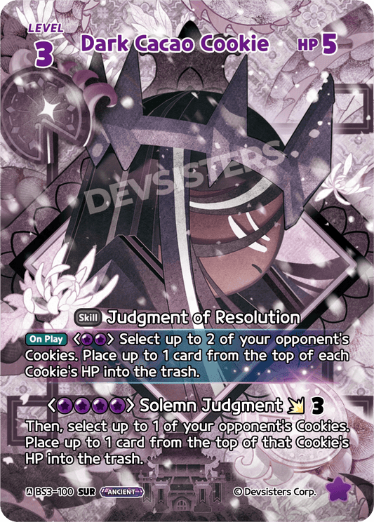 Dark Cacao Cookie - [BS3 - 100] (Age of Heroes and Kingdoms - SUR) Near Mint - Nick Nack's Full Frontal Attack