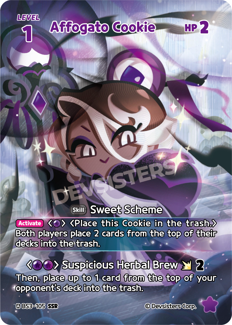 Affogato Cookie - [BS3 - 105] (Age of Heroes and Kingdoms - SSR) Near Mint - Nick Nack's Full Frontal Attack
