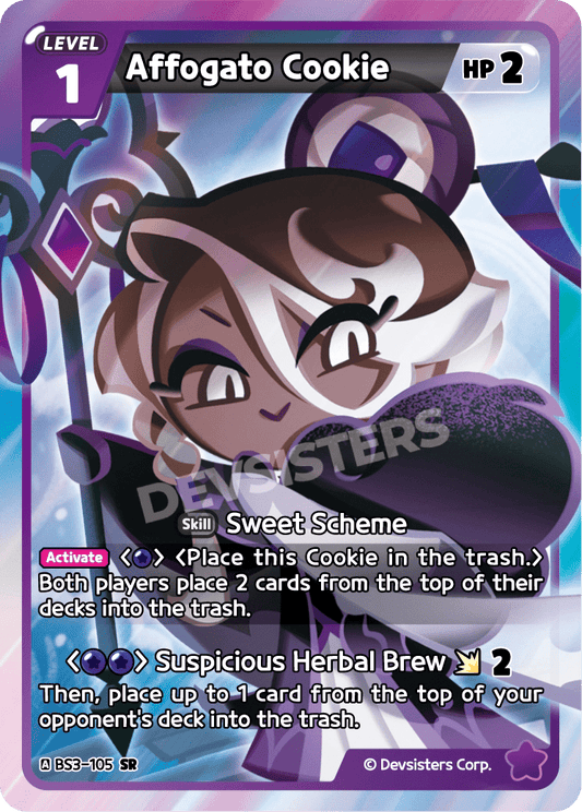 Affogato Cookie - [BS3 - 105] (Age of Heroes and Kingdoms - SR) Near Mint - Nick Nack's Full Frontal Attack