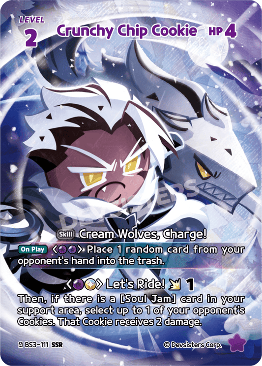 Crunchy Chip Cookie - [BS3 - 111] (Age of Heroes and Kingdoms - SSR) Near Mint - Nick Nack's Full Frontal Attack