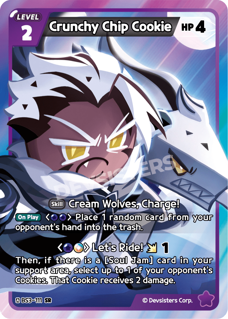 Crunchy Chip Cookie - [BS3 - 111] (Age of Heroes and Kingdoms - SR) Near Mint - Nick Nack's Full Frontal Attack