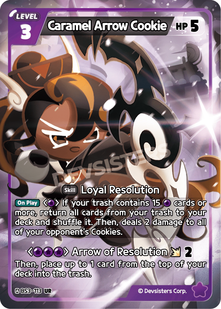 Caramel Arrow Cookie - [BS3 - 113] (Age of Heroes and Kingdoms - UR) Near Mint - Nick Nack's Full Frontal Attack