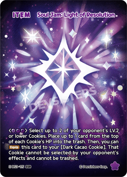 Soul Jam Light of Resolution - [BS3 - 115] (Age of Heroes and Kingdoms - SSR) Near Mint - Nick Nack's Full Frontal Attack