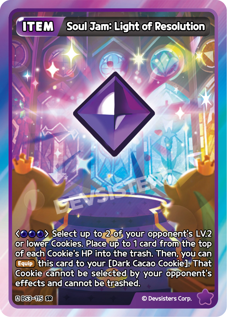 Soul Jam Light of Resolution - [BS3 - 115] (Age of Heroes and Kingdoms - SR) Near Mint - Nick Nack's Full Frontal Attack