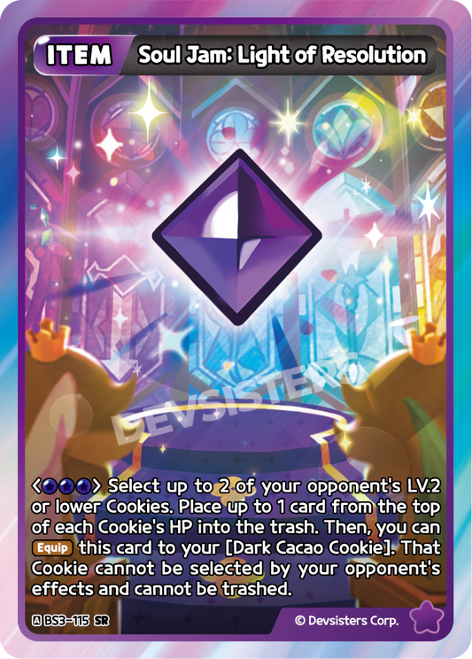 Soul Jam Light of Resolution - [BS3 - 115] (Age of Heroes and Kingdoms - SR) Near Mint - Nick Nack's Full Frontal Attack