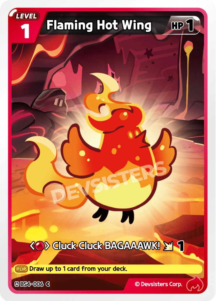 Flaming Hot Wing - [BS4 - 006] (Age of Heroes and Kingdoms - C) Near Mint - Nick Nack's Full Frontal Attack