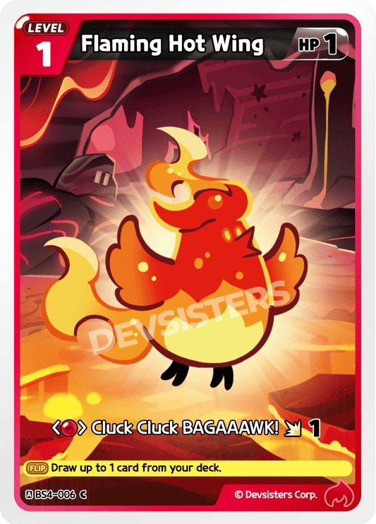 Flaming Hot Wing - [BS4 - 006] (Age of Heroes and Kingdoms - C) Near Mint - Nick Nack's Full Frontal Attack