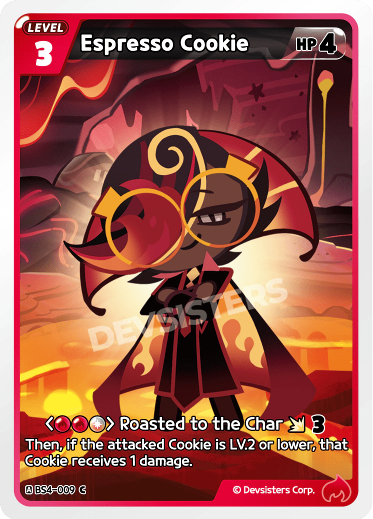 Espresso Cookie - [BS4 - 009] (Age of Heroes and Kingdoms - C) Near Mint - Nick Nack's Full Frontal Attack