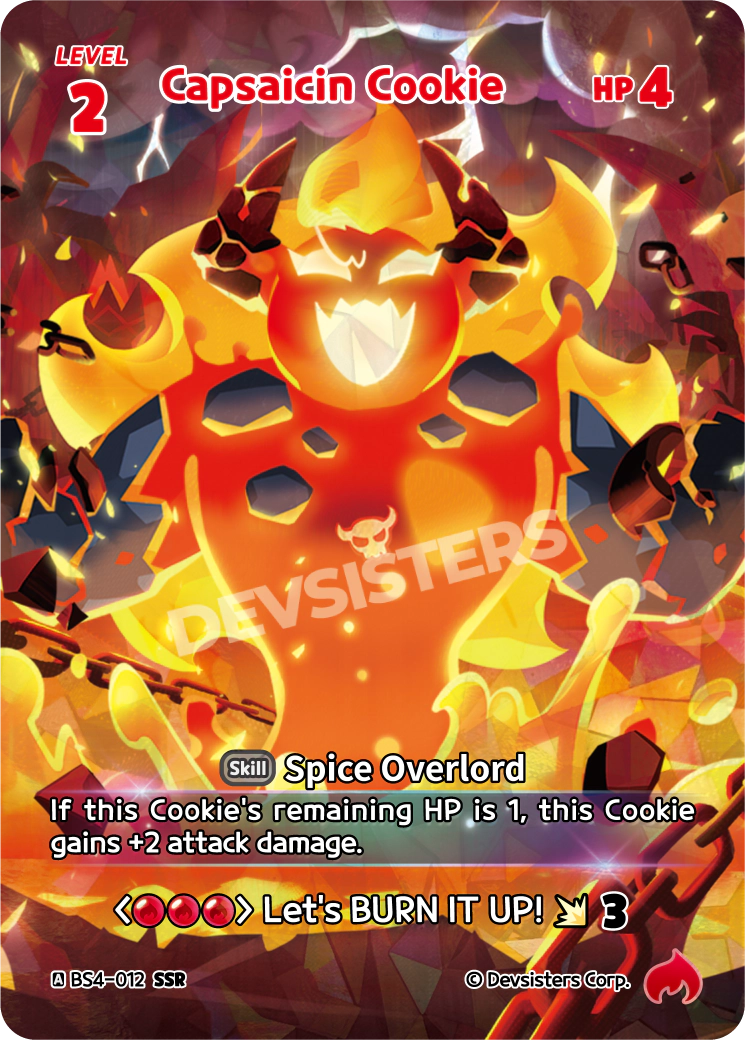 Capsaicin Cookie - [BS4 - 012] (Age of Heroes and Kingdoms - SSR) Near Mint - Nick Nack's Full Frontal Attack