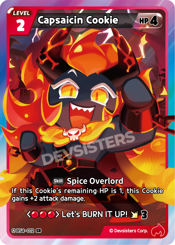 Capsaicin Cookie - [BS4 - 012] (Age of Heroes and Kingdoms - SR) Near Mint - Nick Nack's Full Frontal Attack
