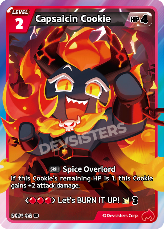 Capsaicin Cookie - [BS4 - 012] (Age of Heroes and Kingdoms - SR) Near Mint - Nick Nack's Full Frontal Attack