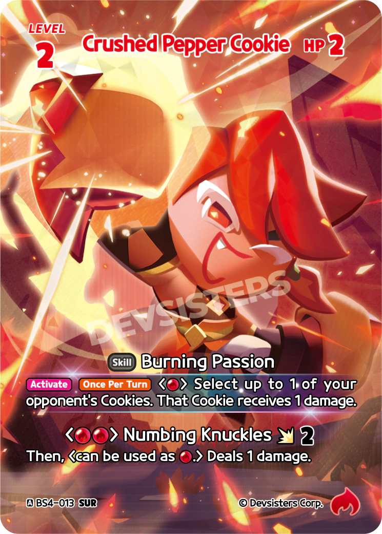 Crushed Pepper Cookie - [BS4 - 013] (Age of Heroes and Kingdoms - SUR) Near Mint - Nick Nack's Full Frontal Attack