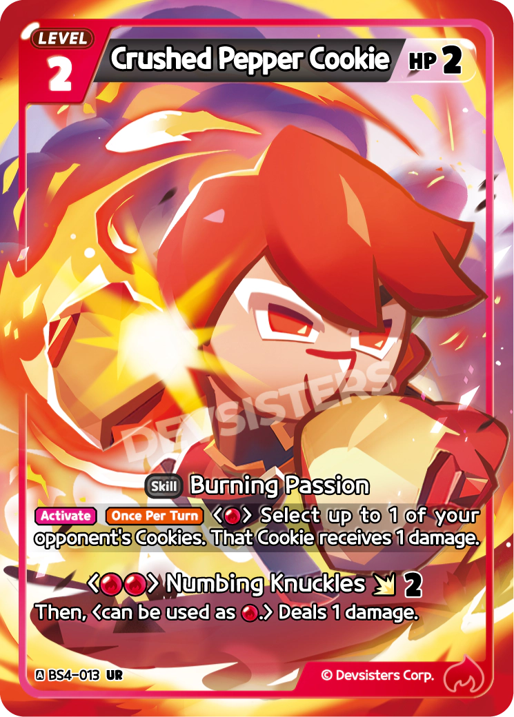Crushed Pepper Cookie - [BS4 - 013] (Age of Heroes and Kingdoms - UR) Near Mint - Nick Nack's Full Frontal Attack