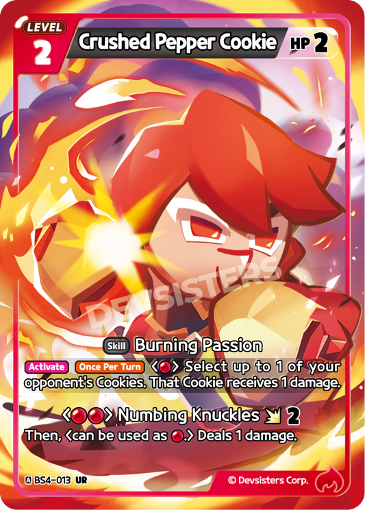Crushed Pepper Cookie - [BS4 - 013] (Age of Heroes and Kingdoms - UR) Near Mint - Nick Nack's Full Frontal Attack