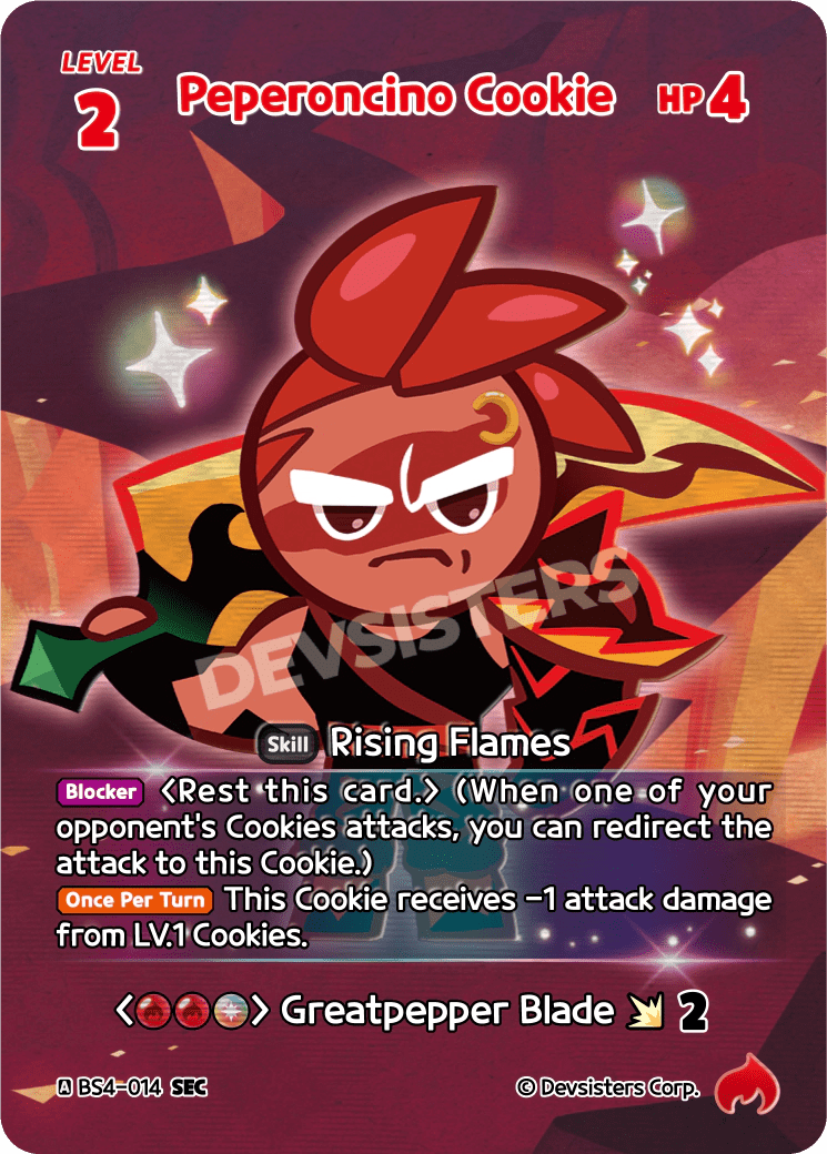 Peperoncino Cookie - [BS4 - 014] (Age of Heroes and Kingdoms - SEC) Near Mint - Nick Nack's Full Frontal Attack