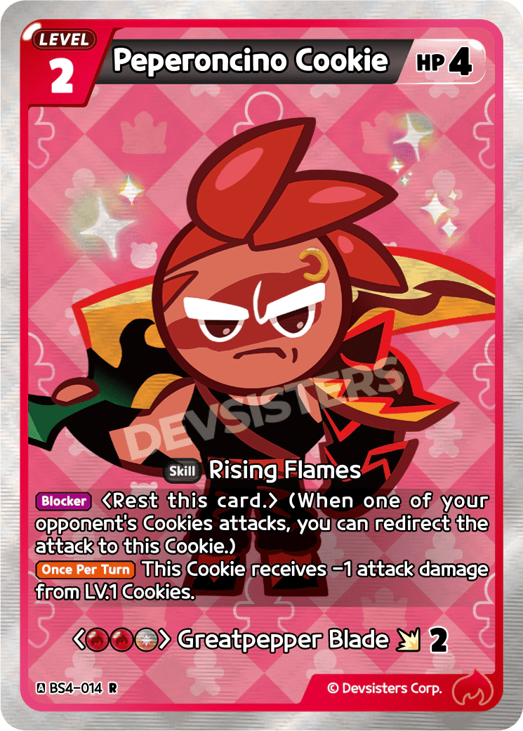 Peperoncino Cookie - [BS4 - 014] (Age of Heroes and Kingdoms - R) Near Mint - Nick Nack's Full Frontal Attack