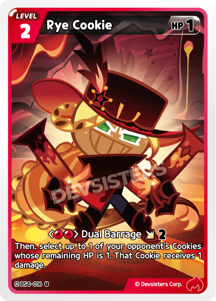 Rye Cookie - [BS4 - 016] (Age of Heroes and Kingdoms - UC) Near Mint - Nick Nack's Full Frontal Attack