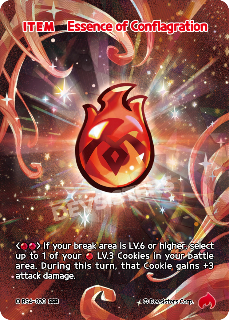 Essence of Conflagration - [BS4 - 020] (Age of Heroes and Kingdoms - SSR) Near Mint - Nick Nack's Full Frontal Attack