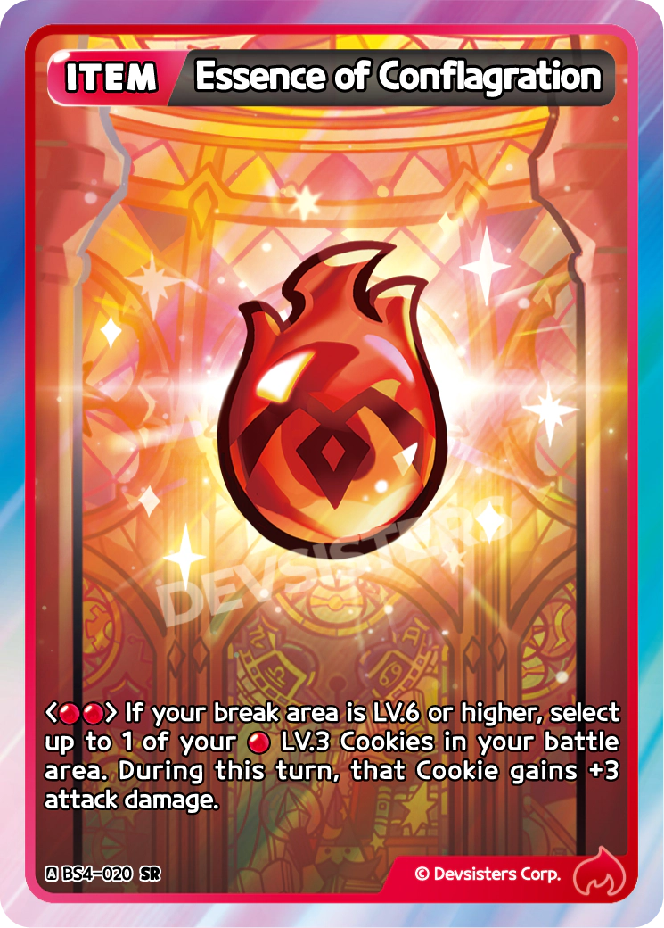 Essence of Conflagration - [BS4 - 020] (Age of Heroes and Kingdoms - SR) Near Mint - Nick Nack's Full Frontal Attack