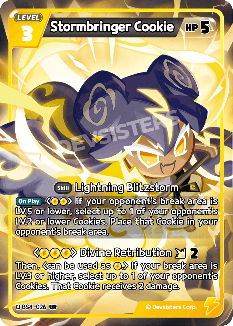 Stormbringer Cookie - [BS4 - 026] (Age of Heroes and Kingdoms - UR) Near Mint - Nick Nack's Full Frontal Attack