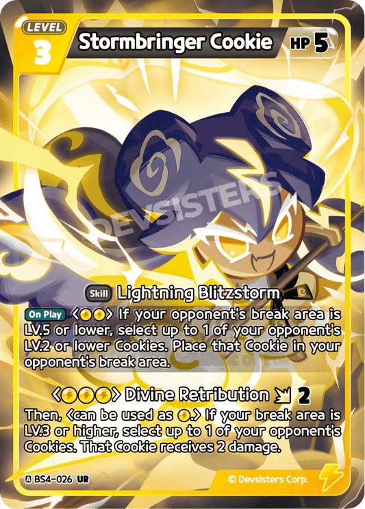 Stormbringer Cookie - [BS4 - 026] (Age of Heroes and Kingdoms - UR) Near Mint - Nick Nack's Full Frontal Attack