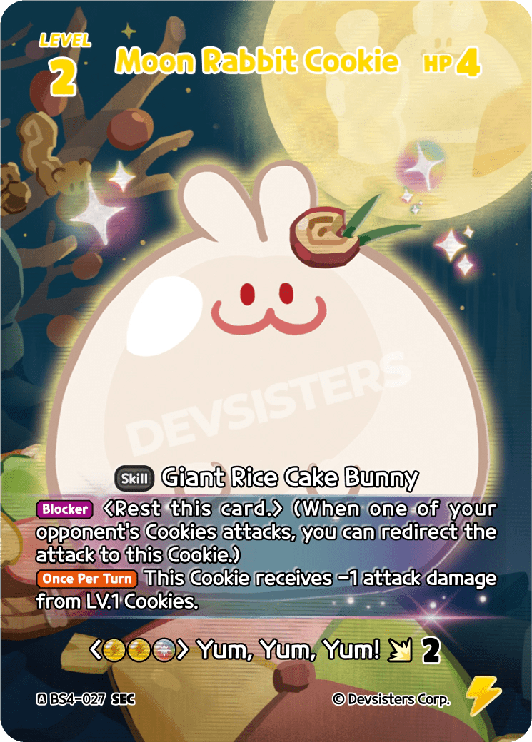 Moon Rabbit Cookie - [BS4 - 027] (Age of Heroes and Kingdoms - SEC) Near Mint - Nick Nack's Full Frontal Attack