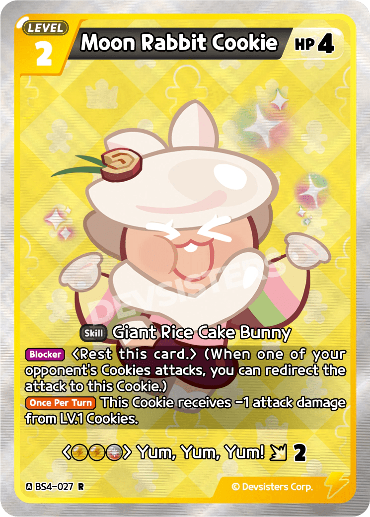 Moon Rabbit Cookie - [BS4 - 027] (Age of Heroes and Kingdoms - R) Near Mint - Nick Nack's Full Frontal Attack