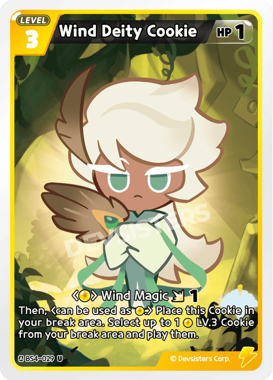 Wind Deity Cookie - [BS4 - 029] (Age of Heroes and Kingdoms - UC) Near Mint - Nick Nack's Full Frontal Attack