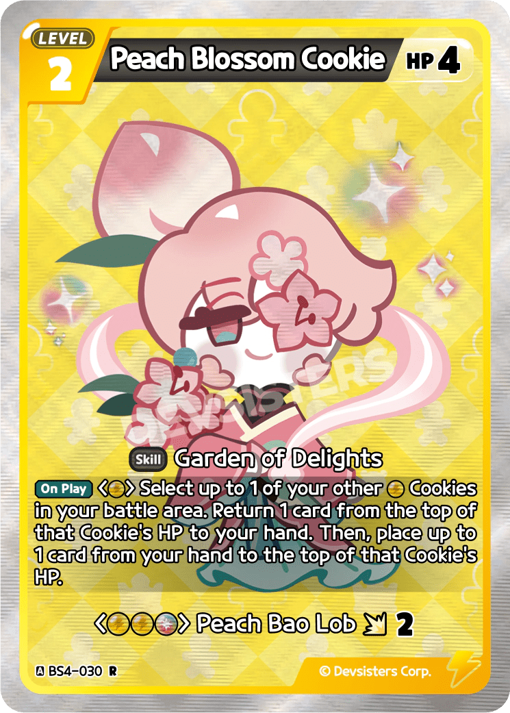 Peach Blossom Cookie - [BS4 - 030] (Age of Heroes and Kingdoms - R) Near Mint - Nick Nack's Full Frontal Attack