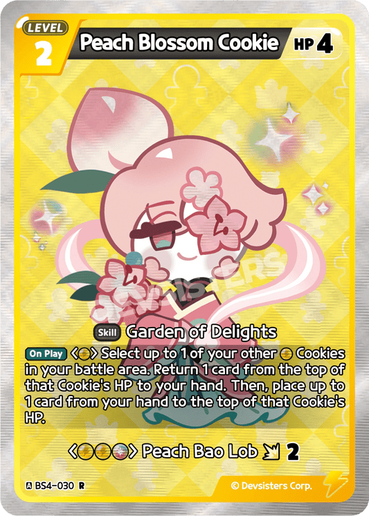 Peach Blossom Cookie - [BS4 - 030] (Age of Heroes and Kingdoms - R) Near Mint - Nick Nack's Full Frontal Attack