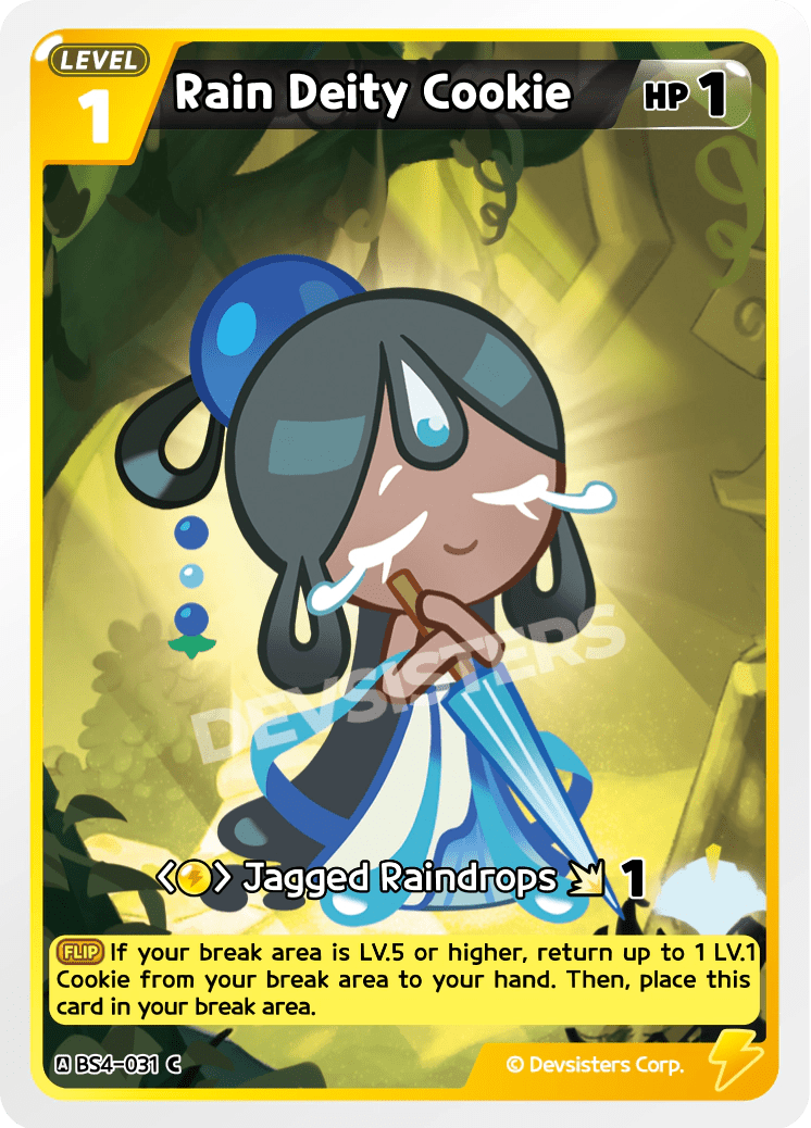 Rain Deity Cookie - [BS4 - 031] (Age of Heroes and Kingdoms - C) Near Mint - Nick Nack's Full Frontal Attack