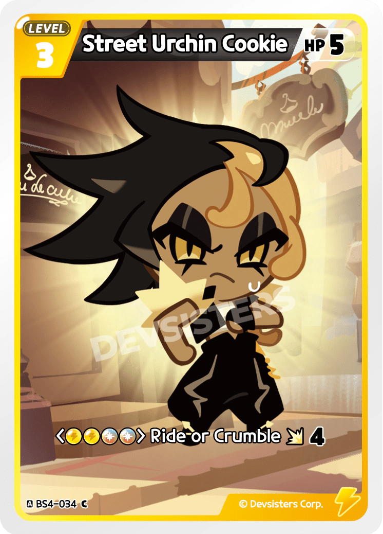 Street Urchin Cookie - [BS4 - 034] (Age of Heroes and Kingdoms - C) Near Mint - Nick Nack's Full Frontal Attack