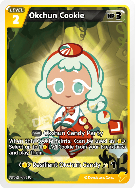 Okchun Cookie - [BS4 - 035] (Age of Heroes and Kingdoms - UC) Near Mint - Nick Nack's Full Frontal Attack