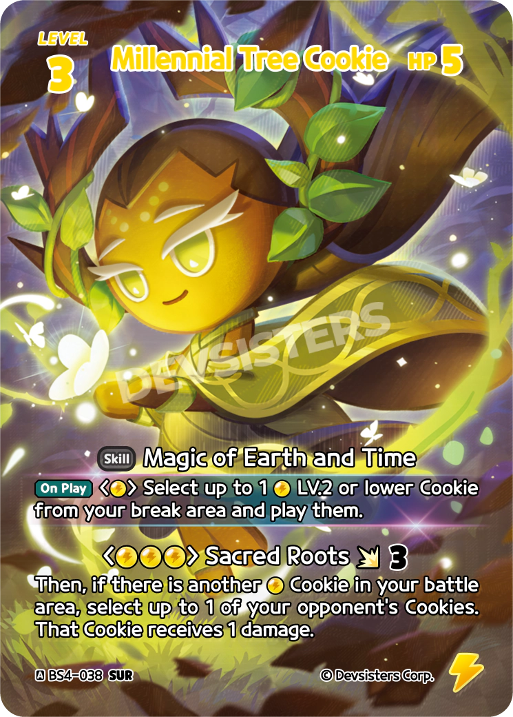 Millennial Tree Cookie - [BS4 - 038] (Age of Heroes and Kingdoms - SUR) Near Mint - Nick Nack's Full Frontal Attack