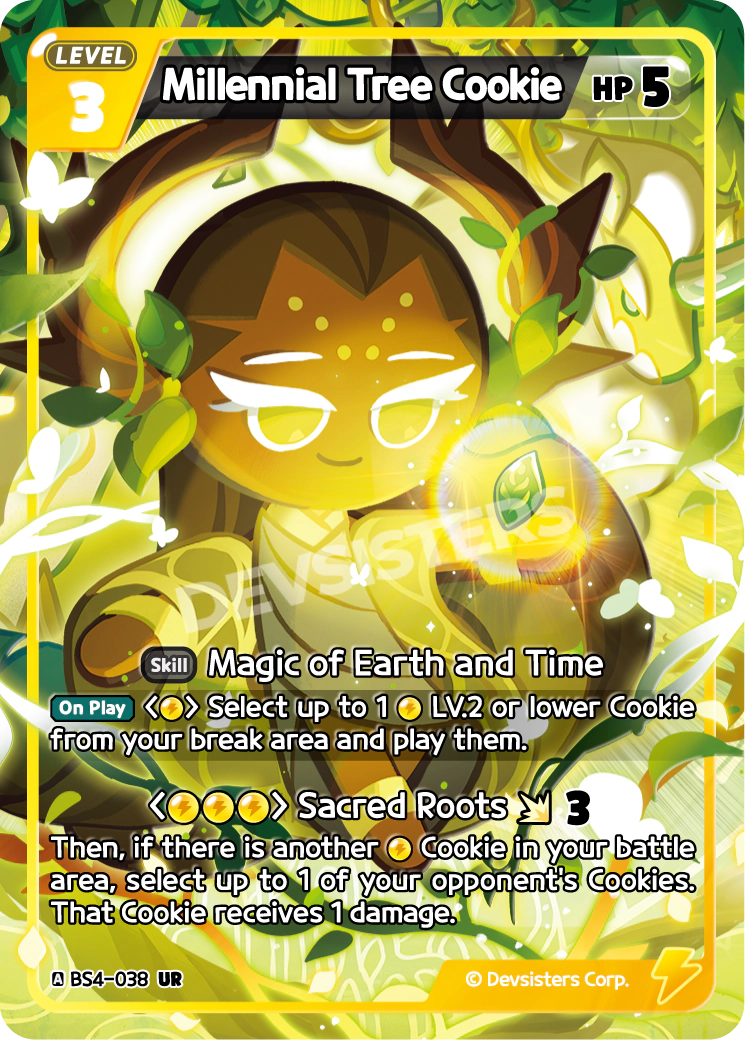 Millennial Tree Cookie - [BS4 - 038] (Age of Heroes and Kingdoms - UR) Near Mint - Nick Nack's Full Frontal Attack