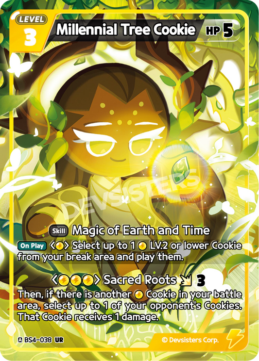 Millennial Tree Cookie - [BS4 - 038] (Age of Heroes and Kingdoms - UR) Near Mint - Nick Nack's Full Frontal Attack